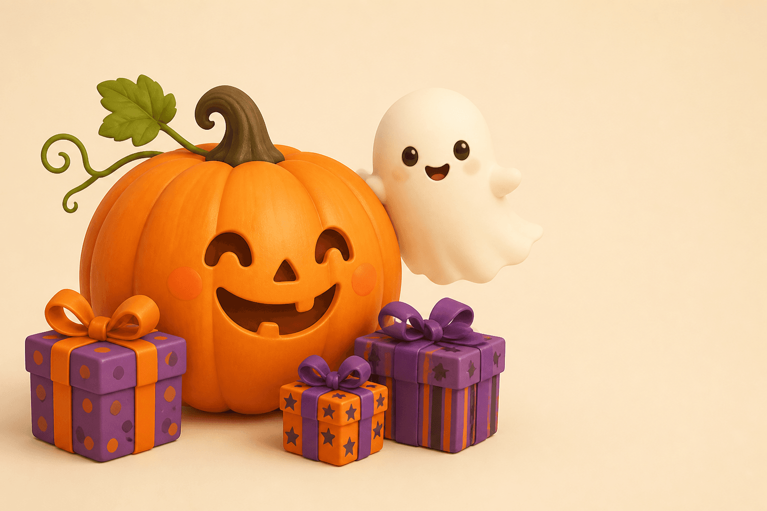 Halloween gift ideas illustration