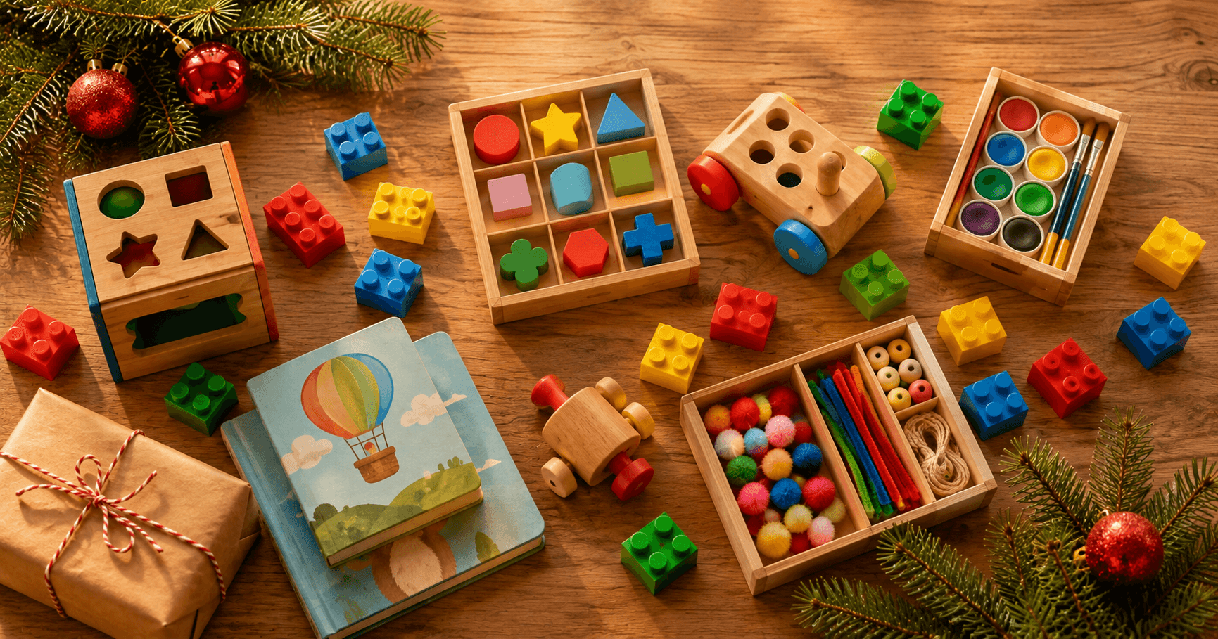 Screen-Free Christmas Gifts for Kids, by Age guide illustration